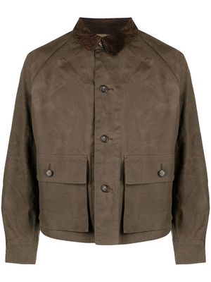 Orslow longsleeved button-up shirt jacket - Brown