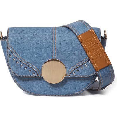 Oryany Lottie Denim Crossbody Bag in Denim Blue 