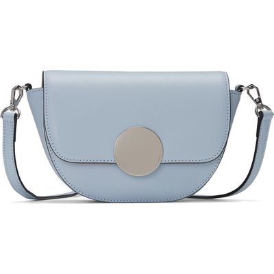 Oryany Lottie Leather Saddle Crossbody Bag in Space Blue 