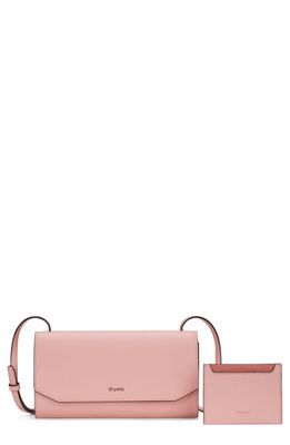 Oryany Mandy Leather Crossbody Wallet in Baby Pink 