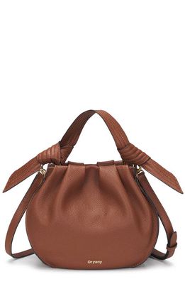 Oryany Selena Leather Bucket Bag in Toffee Tan