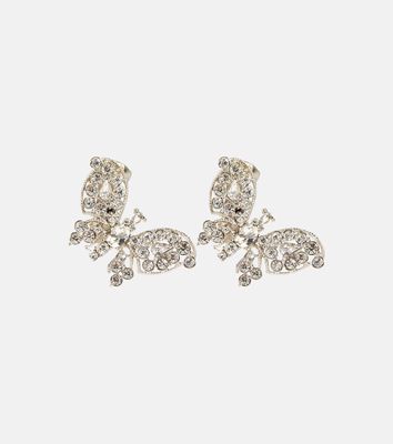 Oscar de la Renta Butterfly embellished earrings