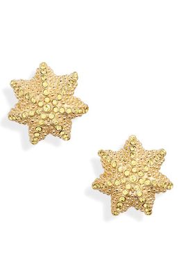 Oscar de la Renta Cactus Ball Stud Earrings in Citrine