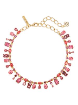 Oscar de la Renta candied crystal-embellished choker - Pink