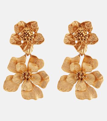Oscar de la Renta Classic Flower drop earrings