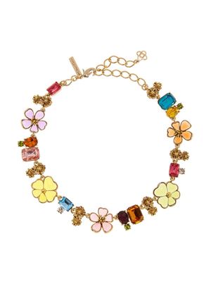 Oscar de la Renta Cloudy floral-motif necklace - Gold