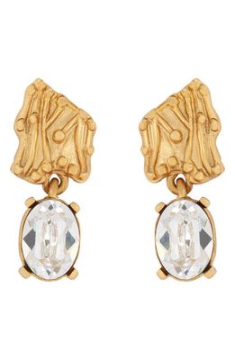 Oscar de la Renta Crystal Drop Earrings