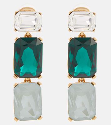 Oscar de la Renta Crystal-embellished earrings