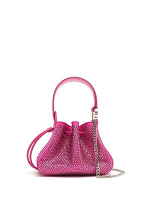 Oscar de la Renta crystal-embellishment bucket bag - Pink