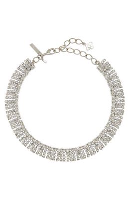 Oscar de la Renta Disco Crystal Choker Necklace