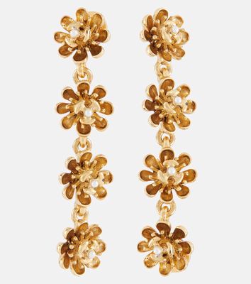 Oscar de la Renta Embellished drop earrings