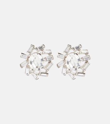 Oscar de la Renta Eureka crystal-embellished clip-on earrings