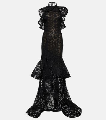 Oscar de la Renta Halterneck lace gown