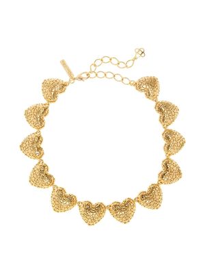Oscar de la Renta Heart cluster necklace - Gold