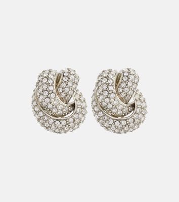 Oscar de la Renta Knot crystal earrings
