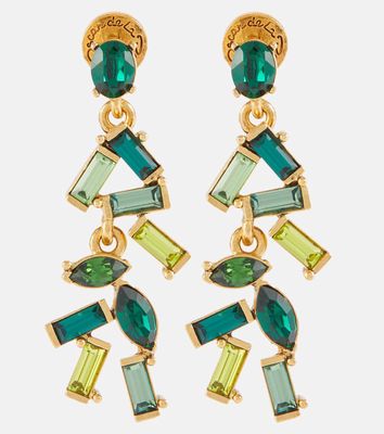 Oscar de la Renta Mini Funfetti crystal earrings
