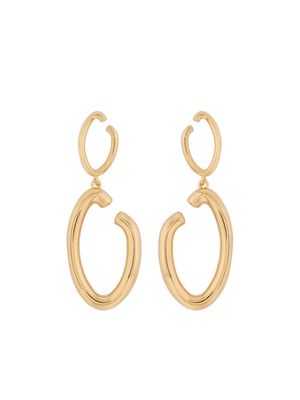 Oscar de la Renta O drop earrings - Gold