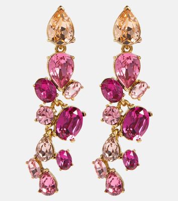 Oscar de la Renta Scramble crystal-embellished earrings