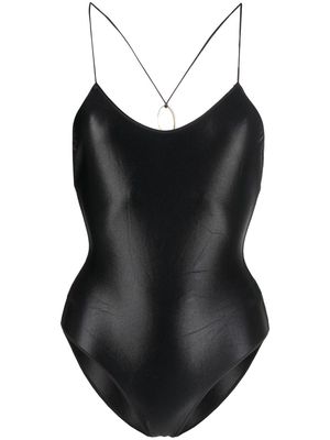 Oséree cross-back swimsuit - Black