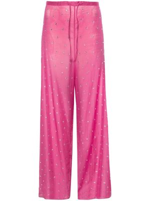 Oséree Gem sheer trousers - Pink
