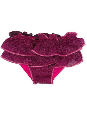 Oseree Kids ruffled bikini bottoms - Pink