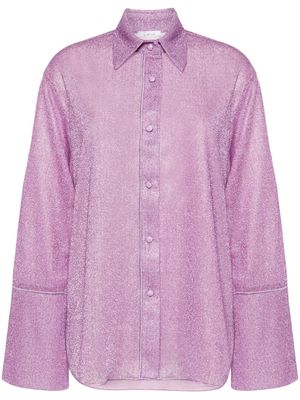 Oséree Lumiere lurex shirt - Pink