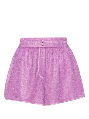 Oséree Lumière lurex shorts - Pink