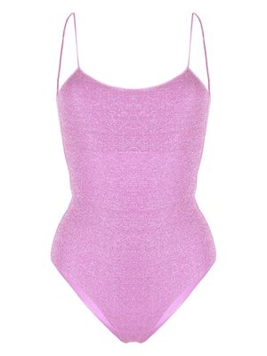 Oséree Lumière lurex swimsuit - Pink