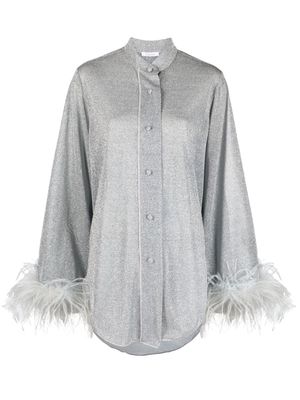 Oséree Lumière Plumage shirt - Grey