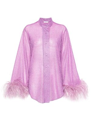 Oséree Lumière Plumage shirt - Purple