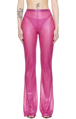 Oséree Pink Lamè Lounge Pants