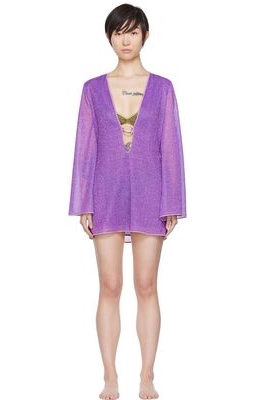 Oséree Purple Lumière Cover-Up Dress