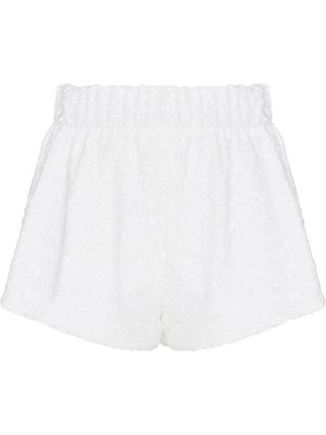 Oséree sequin-embellished shorts - White