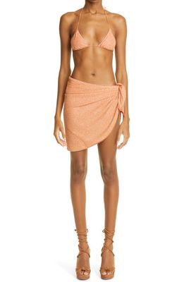 Oséree Shine Microkini Two-Piece Swimsuit in Orange