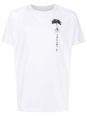 Osklen Amazonia-print detail T-shirt - White