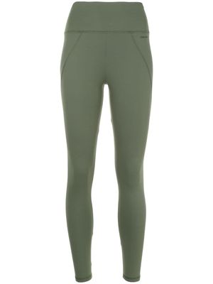 Osklen Balance logo-print leggings - Green