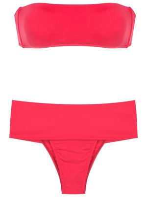 Osklen Basic bandeau-style bikini - Red