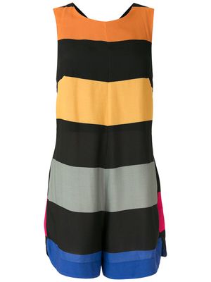 Osklen Big stripes playsuit - Multicolour