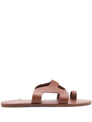 Osklen Boardwalk leather sandals - Brown