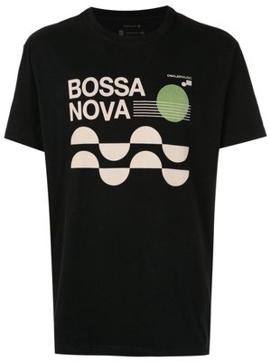 Osklen Bossa Nova print detail T-shirt - Black