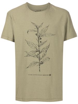 Osklen botanical-print cotton T-Shirt - Green