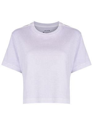 Osklen boxy cropped cotton T-shirt - Purple