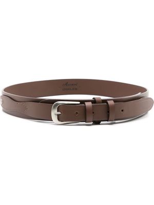 Osklen buckle-fastening leather belt - Brown