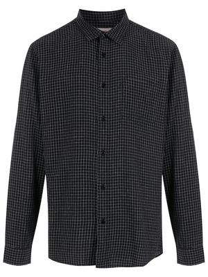 Osklen check print buttoned shirt - Black