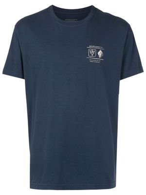 Osklen chest logo-print detail T-shirt - Blue
