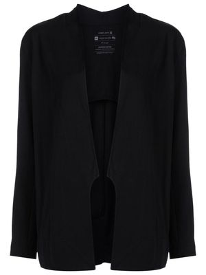 Osklen collarless long-sleeve coat - Black