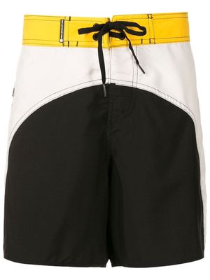 Osklen colour-block panelled surf shorts - Neutrals