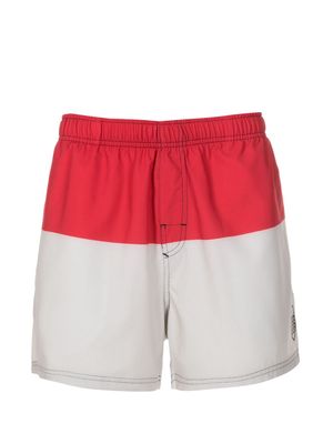 Osklen colour-block swim shorts - Red