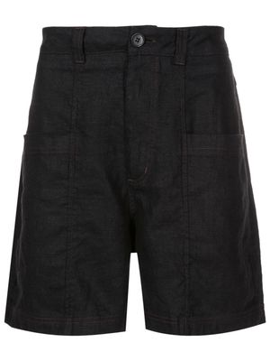 Osklen Contrast flax Bermuda shorts - Black