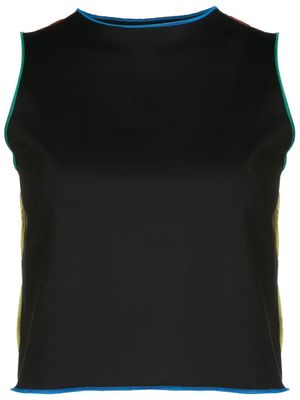Osklen contrast-stitch vest top - Black